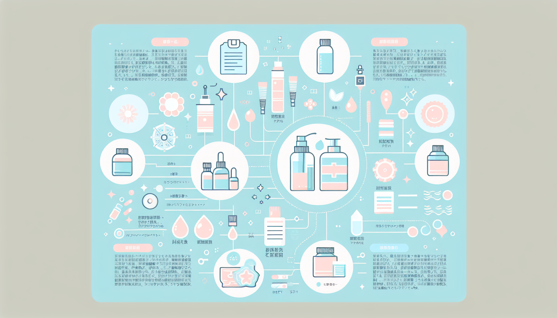 Infographic on how to choose beauty serums based on skin type and ingredients.