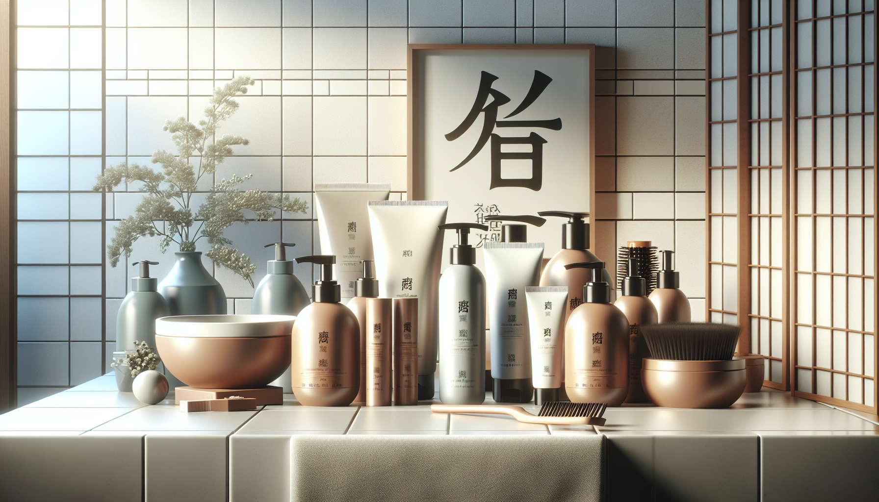 Selection of recommended hair care products for dry hair.