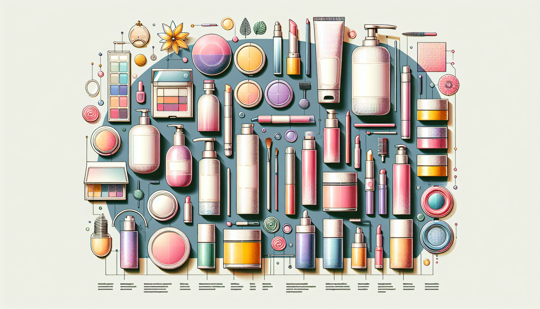 Infographic of popular beauty products and their key features in 2026.