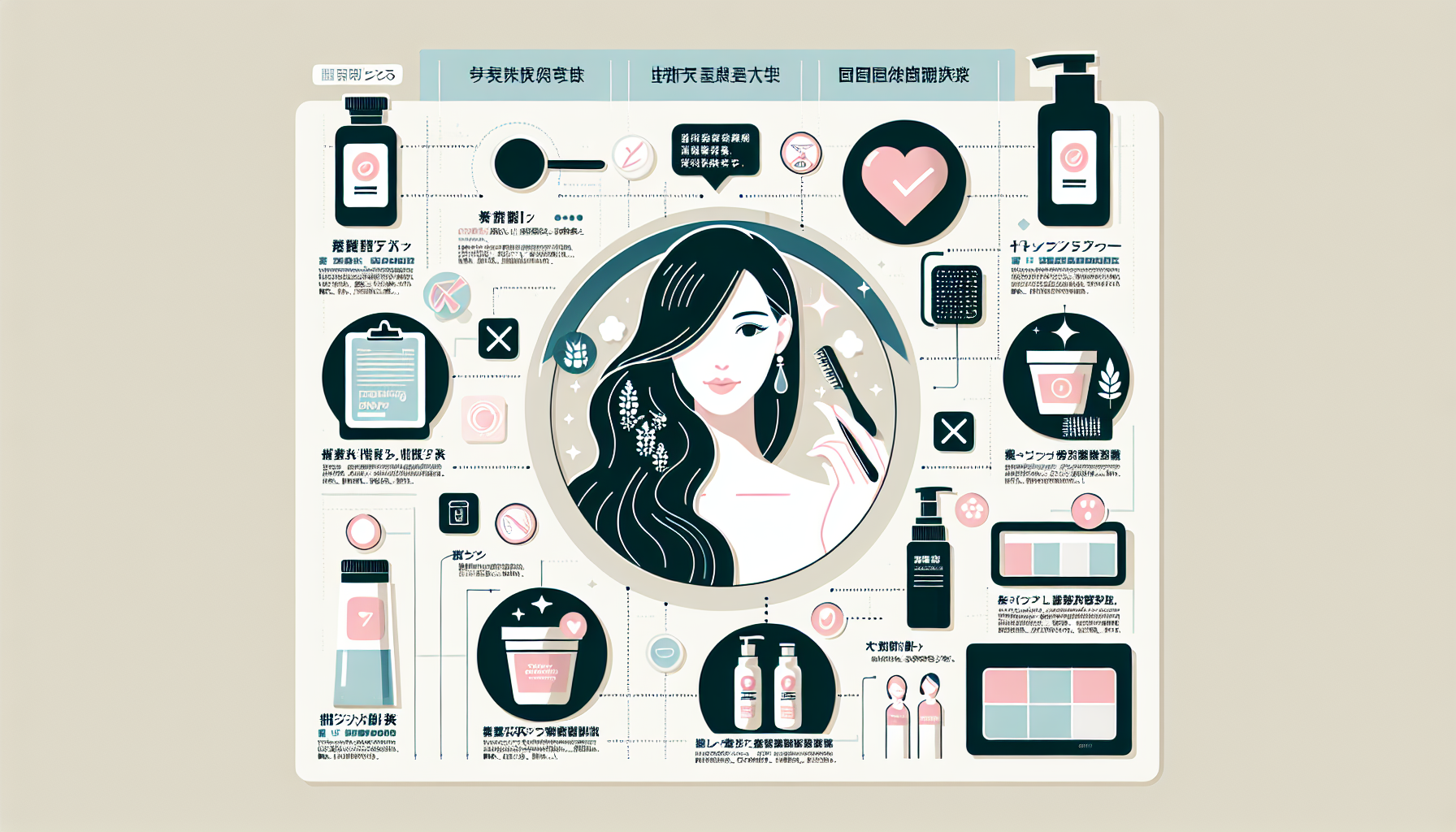 Infographic on how to choose and use hair treatments effectively.