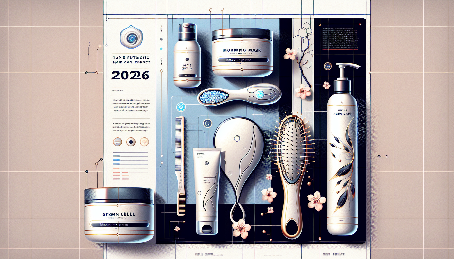 Collage of the top 5 recommended hair care products for 2026.