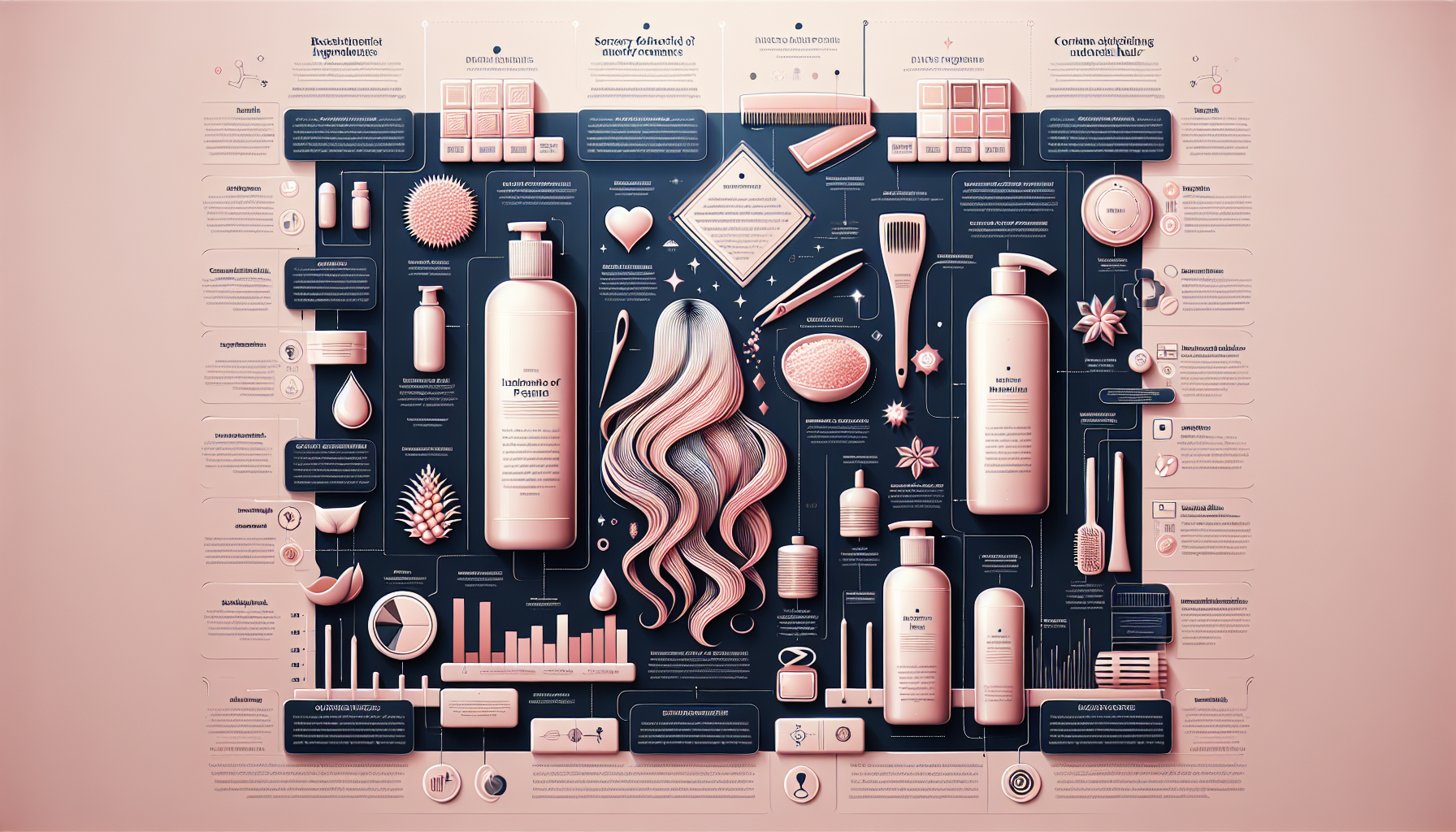 Infographic on how to choose hair care products for high-damage hair.