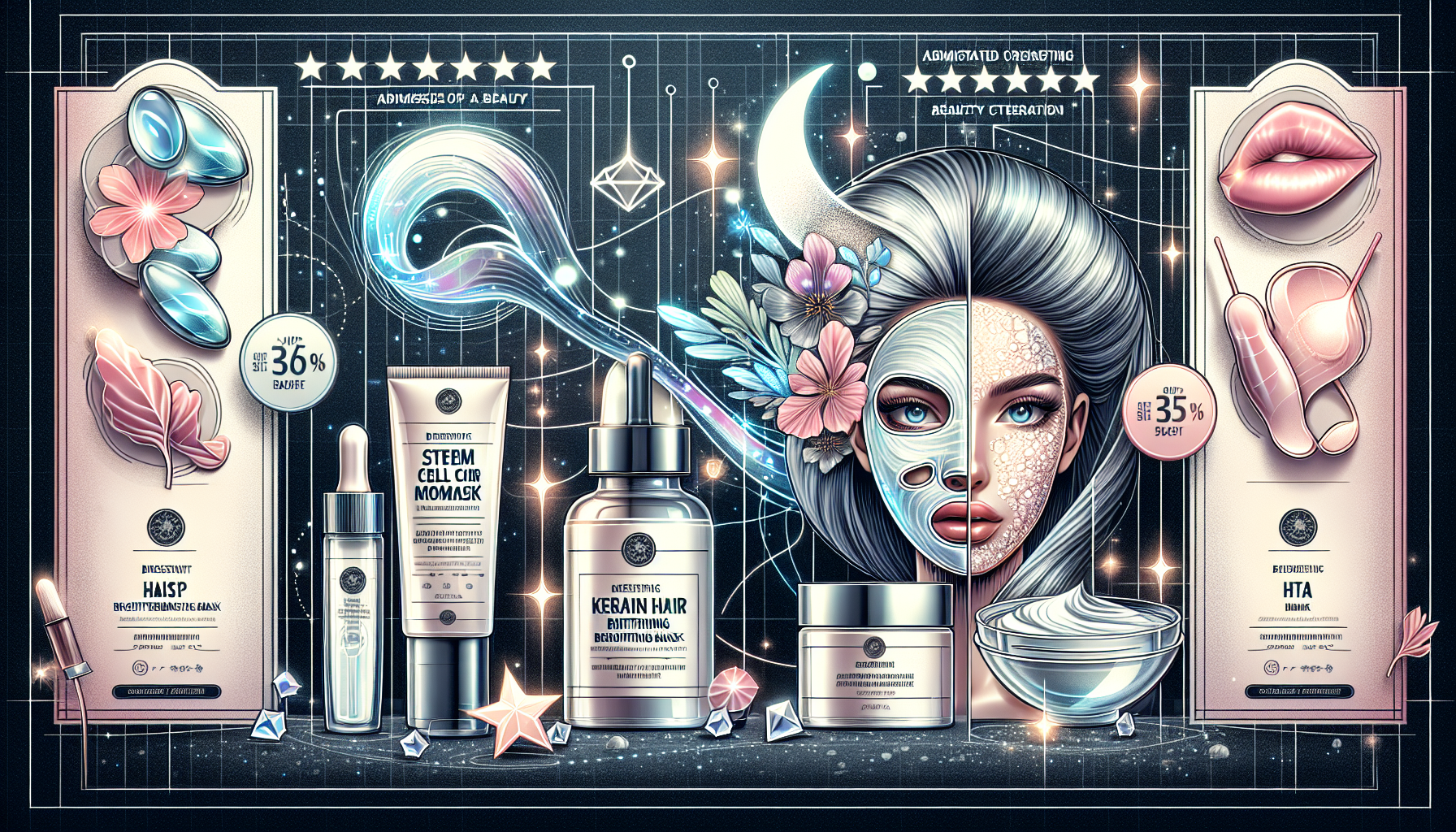 Collage of top 5 KYOGOKU beauty products including their packaging and star ratings.
