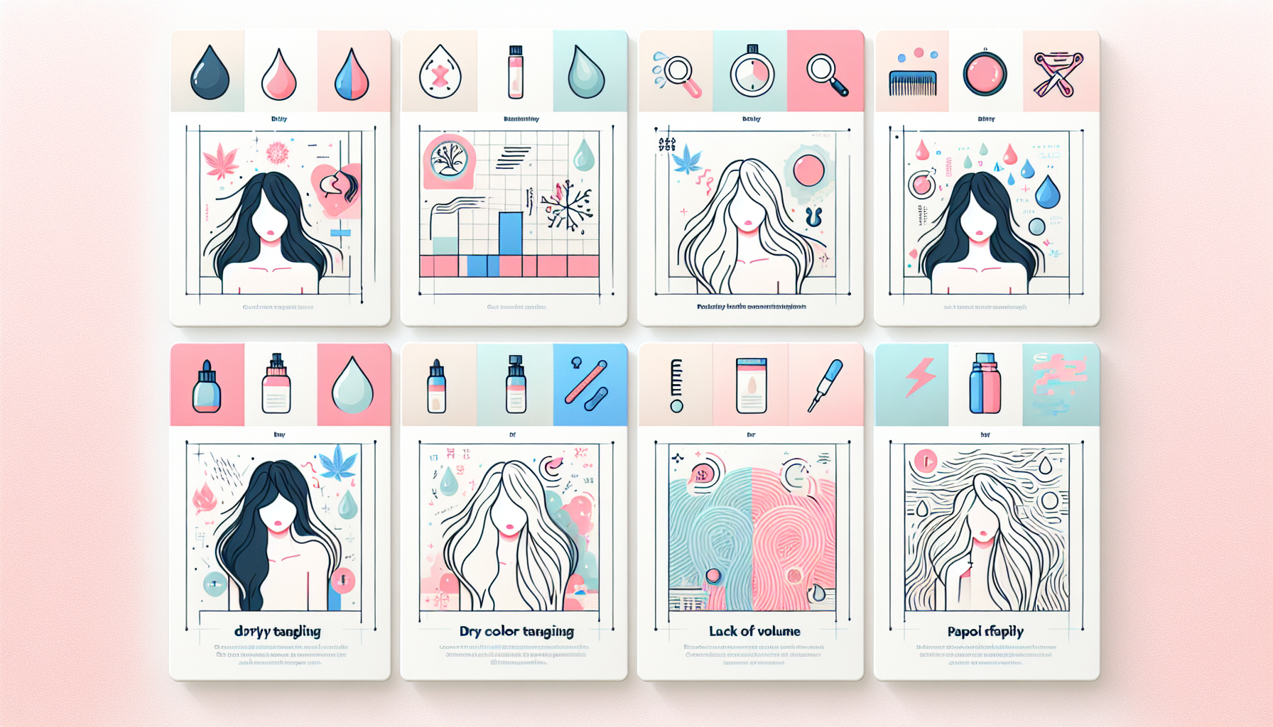 Infographic of common hair problems and their causes