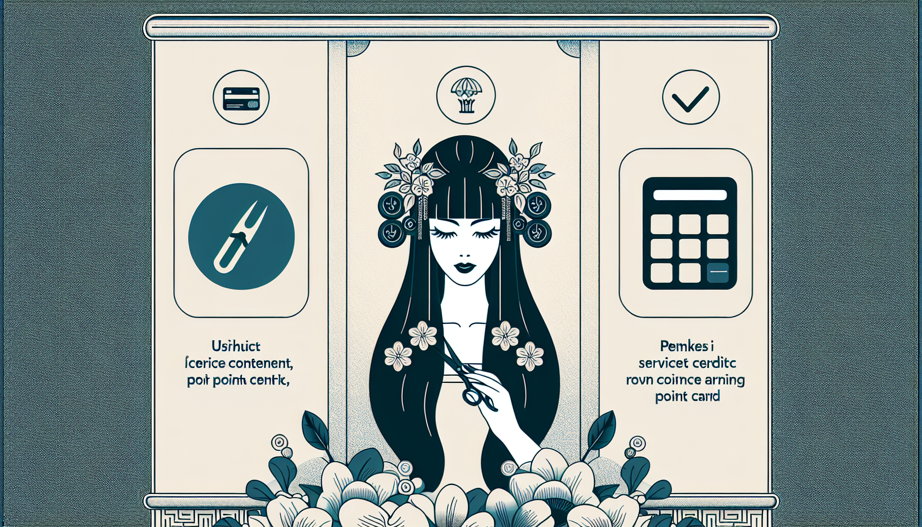 Checklist graphic showing key factors for choosing a points-earning credit card.