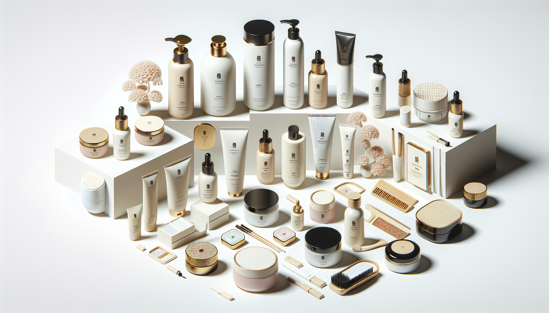 Japanese skincare products for overseas通販 in 2026 displayed on a clean background