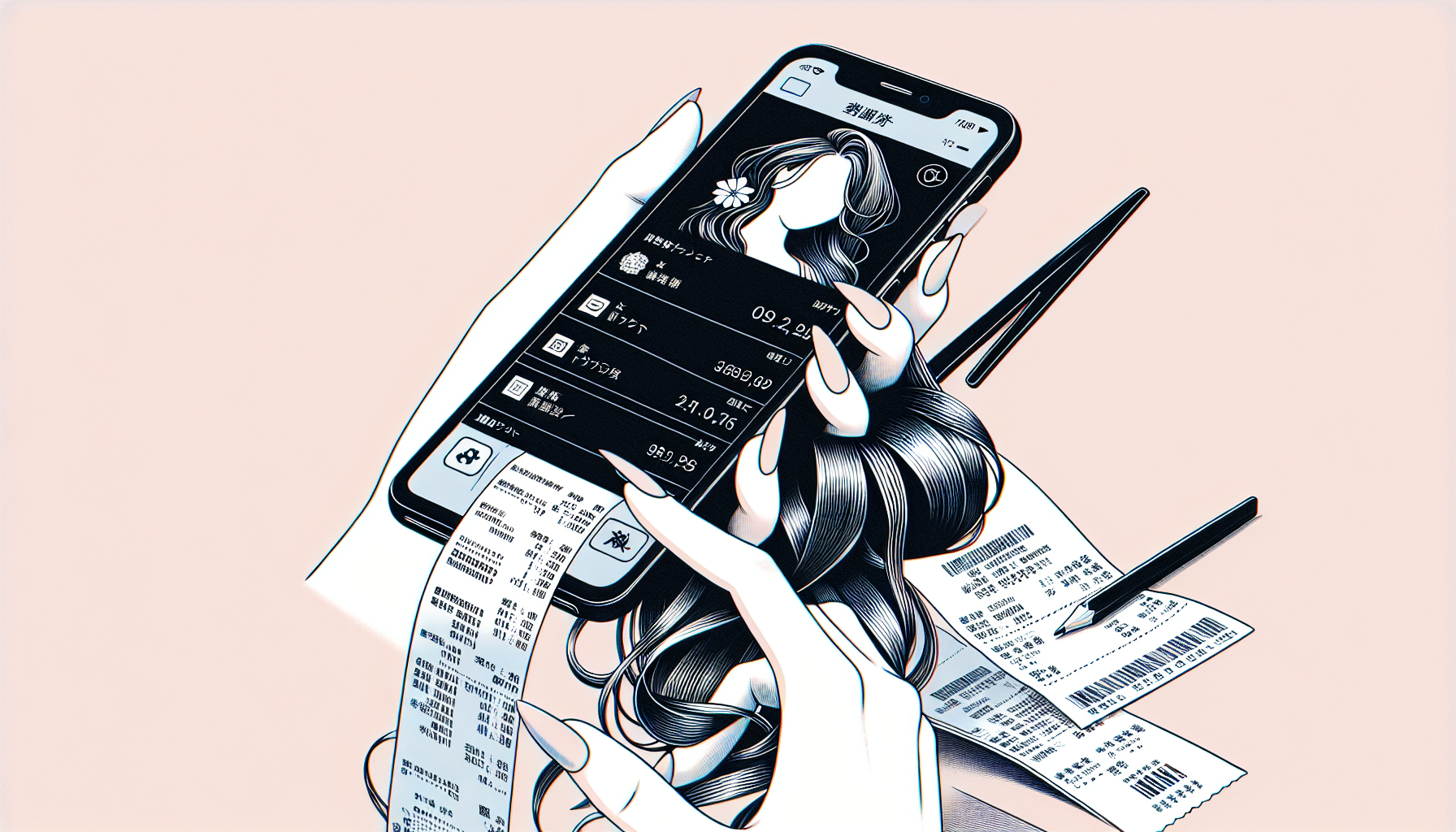Smartphone screen showing receipt scanning interface for earning rewards
