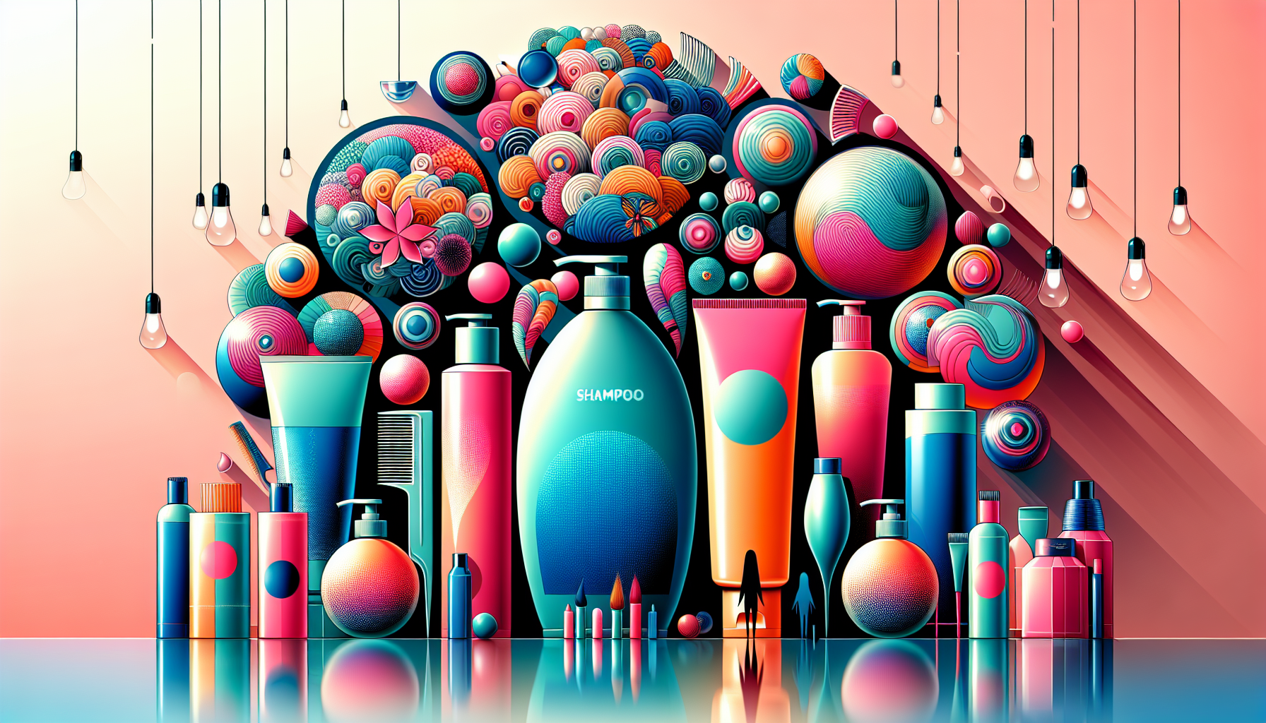 Vibrant collage of recommended salon shampoos for 2026.