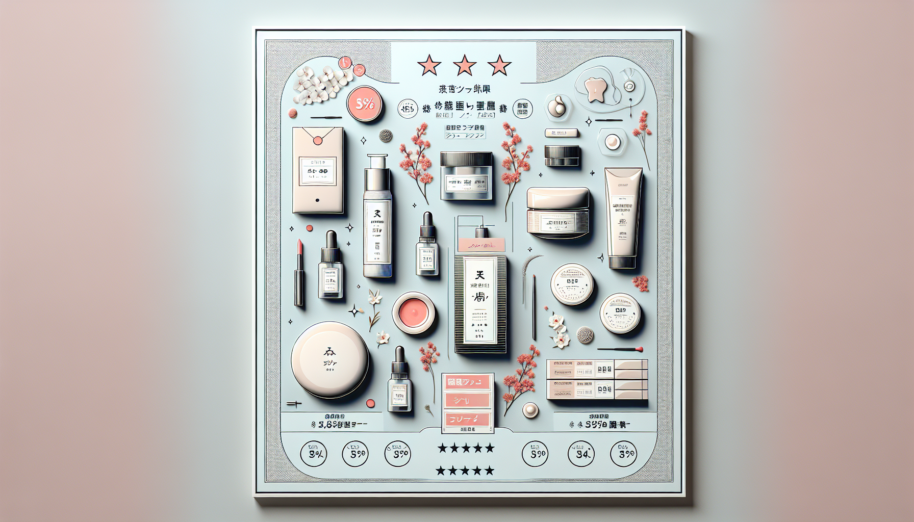 collage of popular skincare and beauty products available during sales.