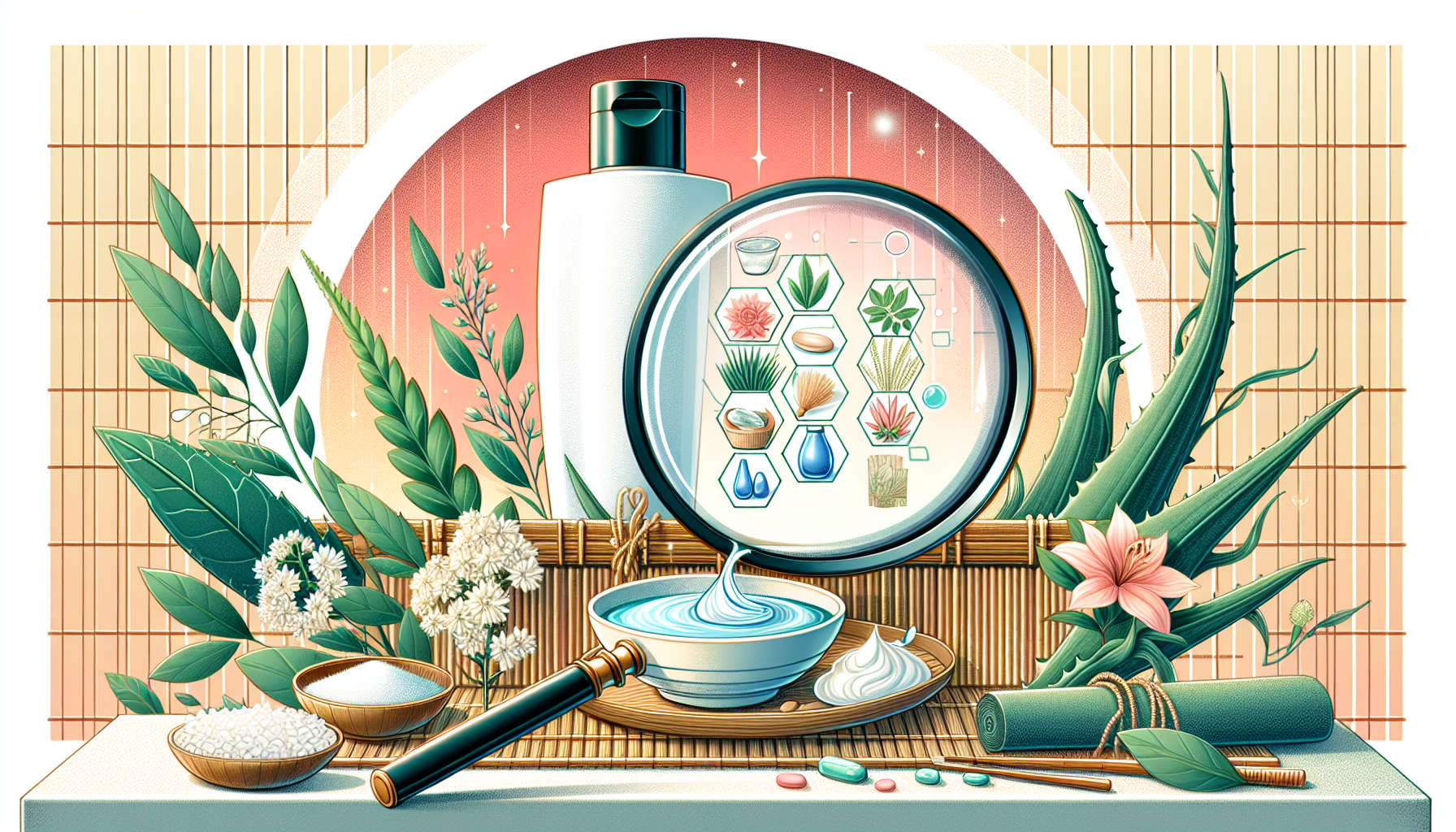 Illustrative ingredients of shampoo with a focus on analysis for hair care.