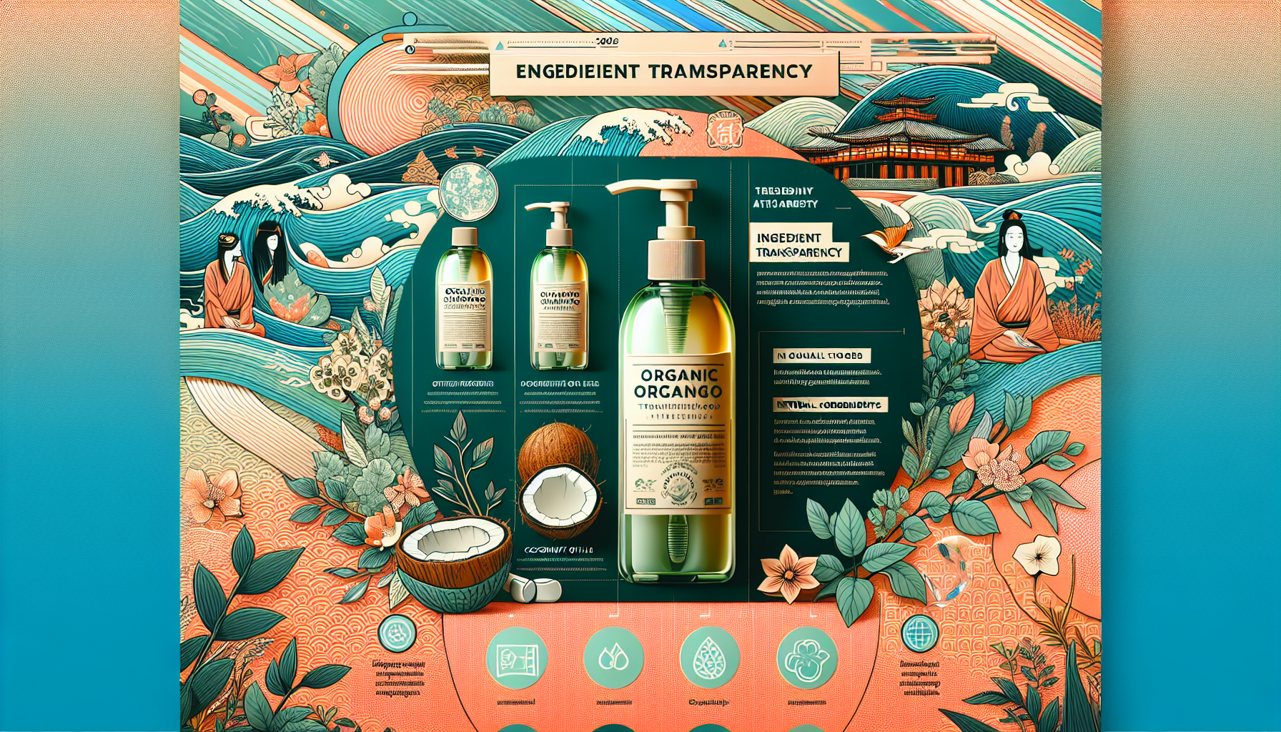 2026 hair care trends infographic with eco-friendly and ingredient transparency themes.