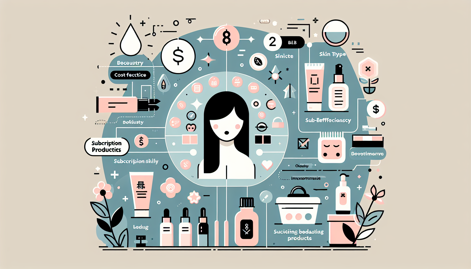 Infographic on choosing subscription product tips, emphasizing cost performance and suitability.