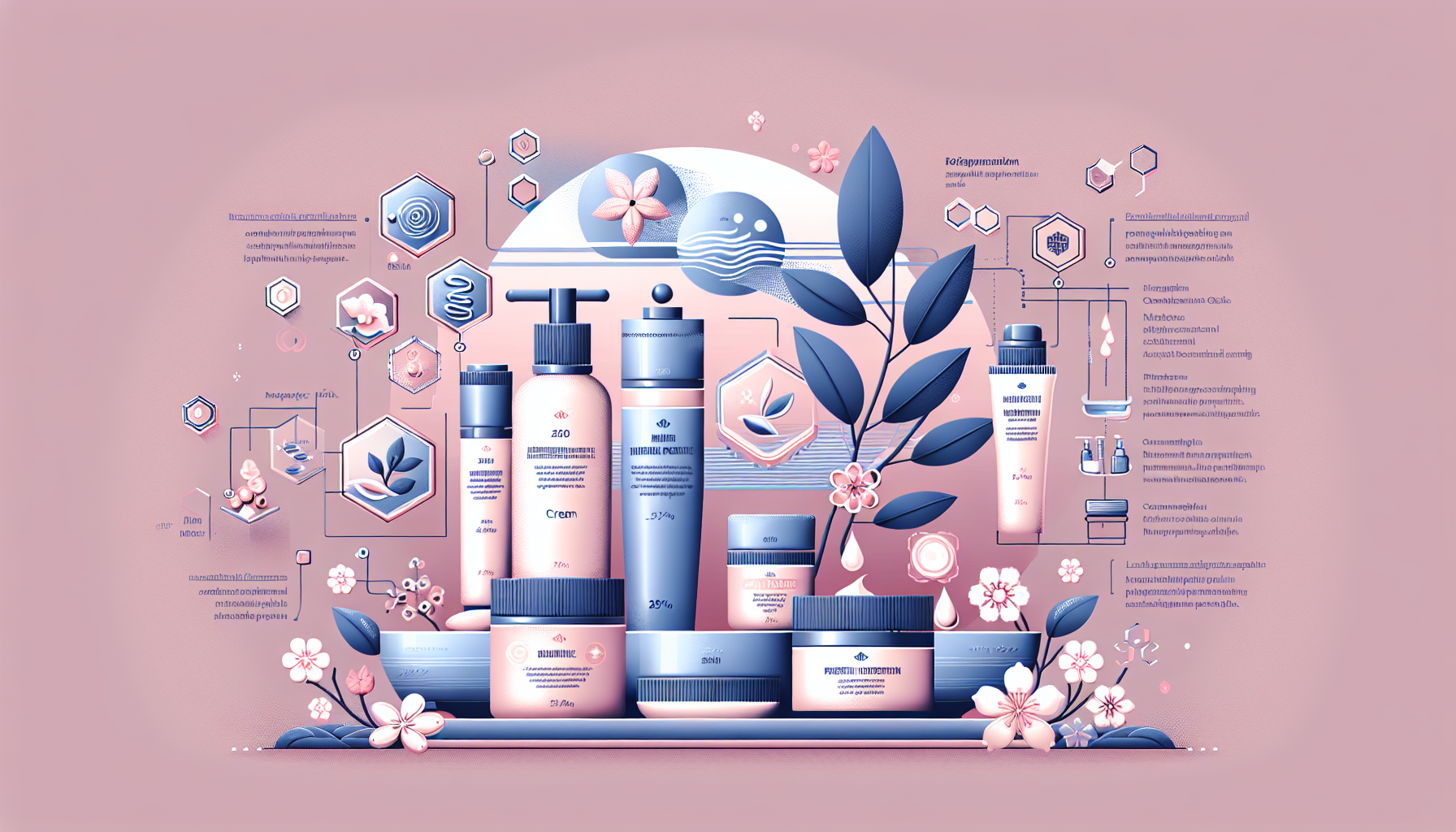 Visual guide for selecting anti-aging skincare products highlighting ingredient properties, suitable textures, and user reviews.