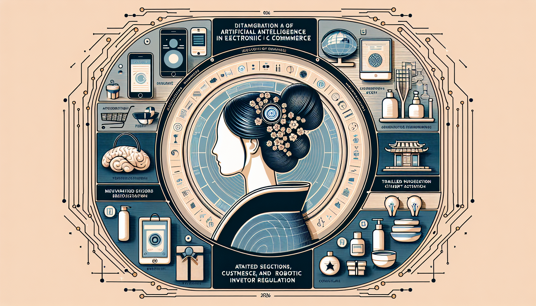 Infographic on AI and e-commerce integration in 2026
