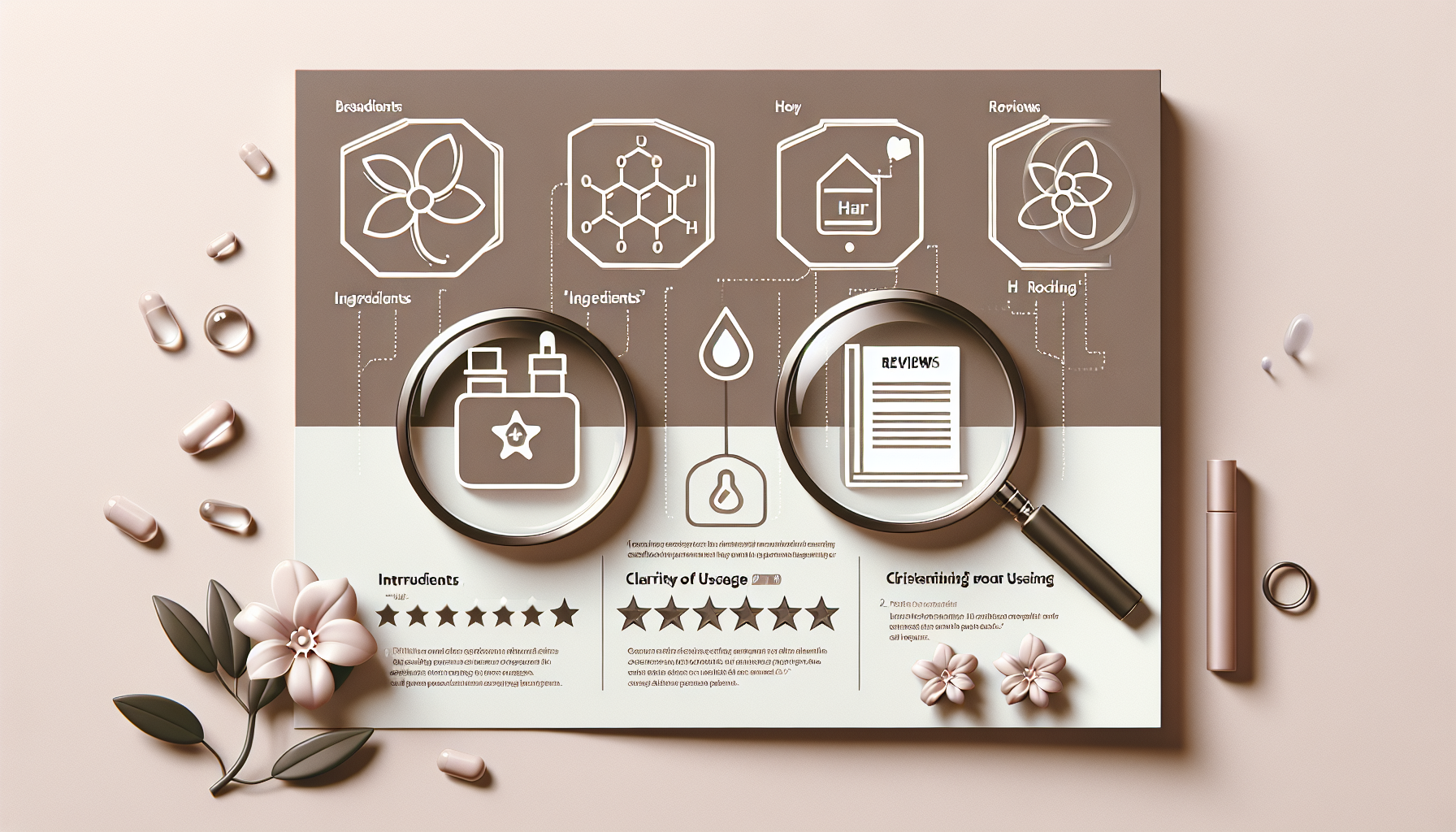 Infographic illustrating points for selecting home keratin treatment products.
