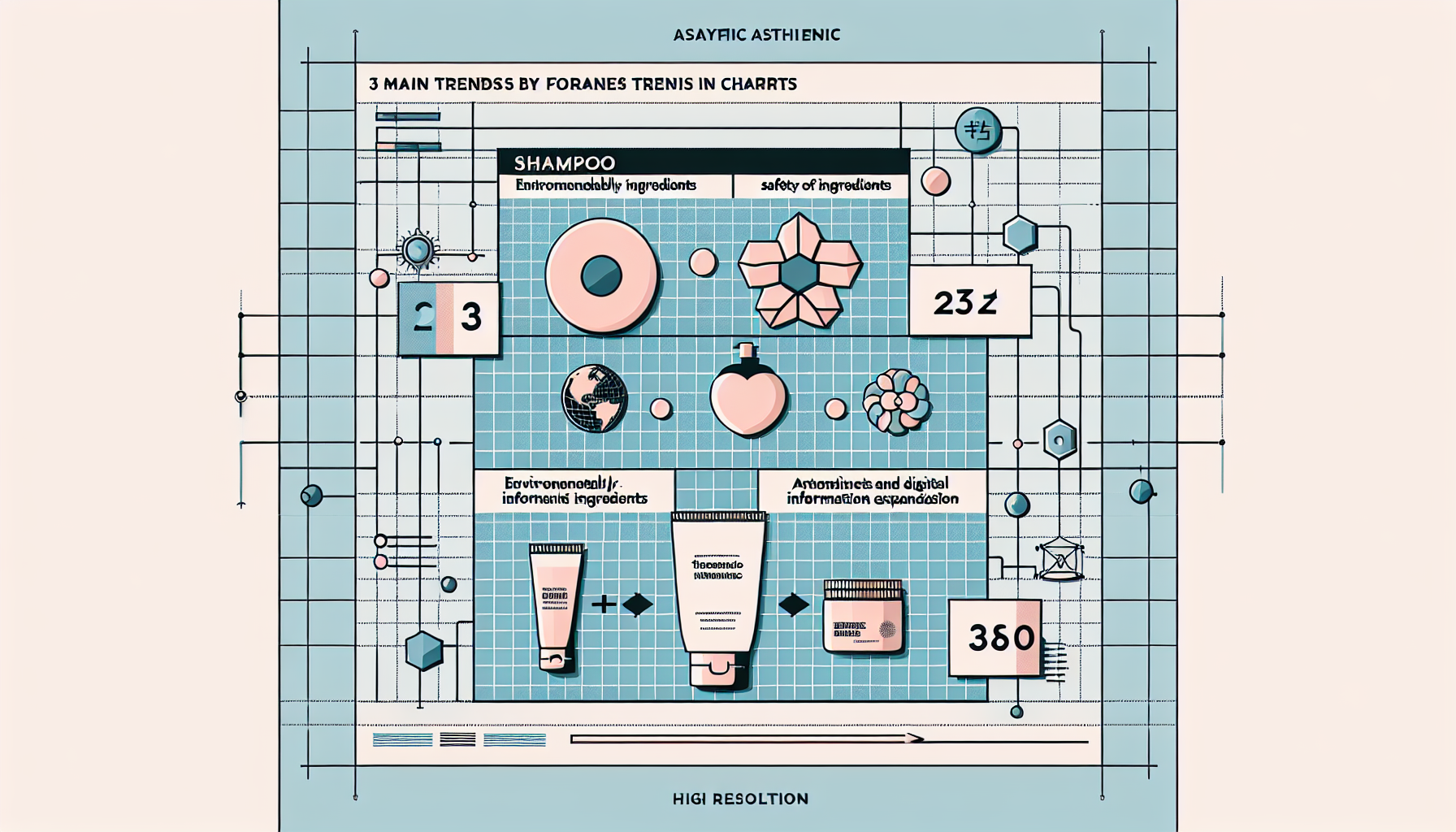 Chart summarizing the three main trend points for shampoos in 2026.