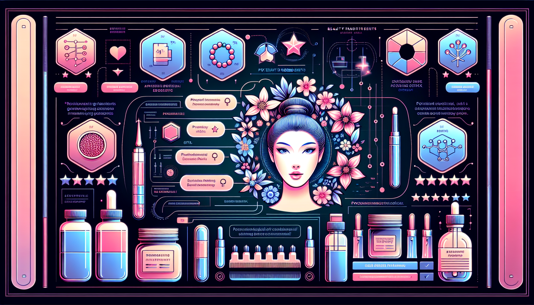 Infographic of key points for choosing beauty products in 2026.