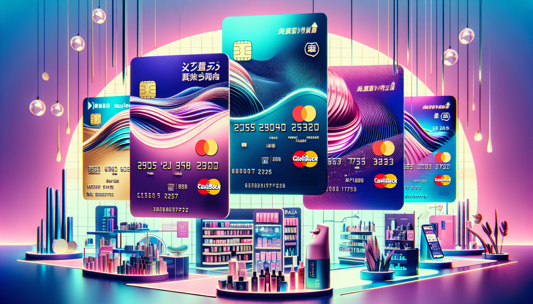 2026年おすすめクレジットカード商品とポイント獲得例のイメージ：魅力的なカードとポイントプロモーションのコラージュ