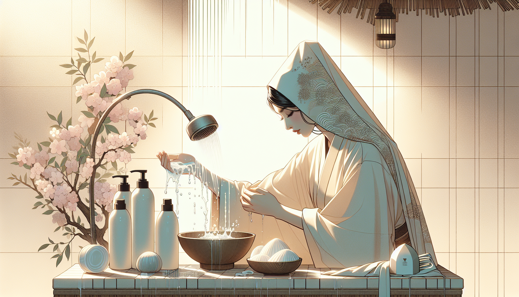 Gentle hair washing process to care for damaged hair