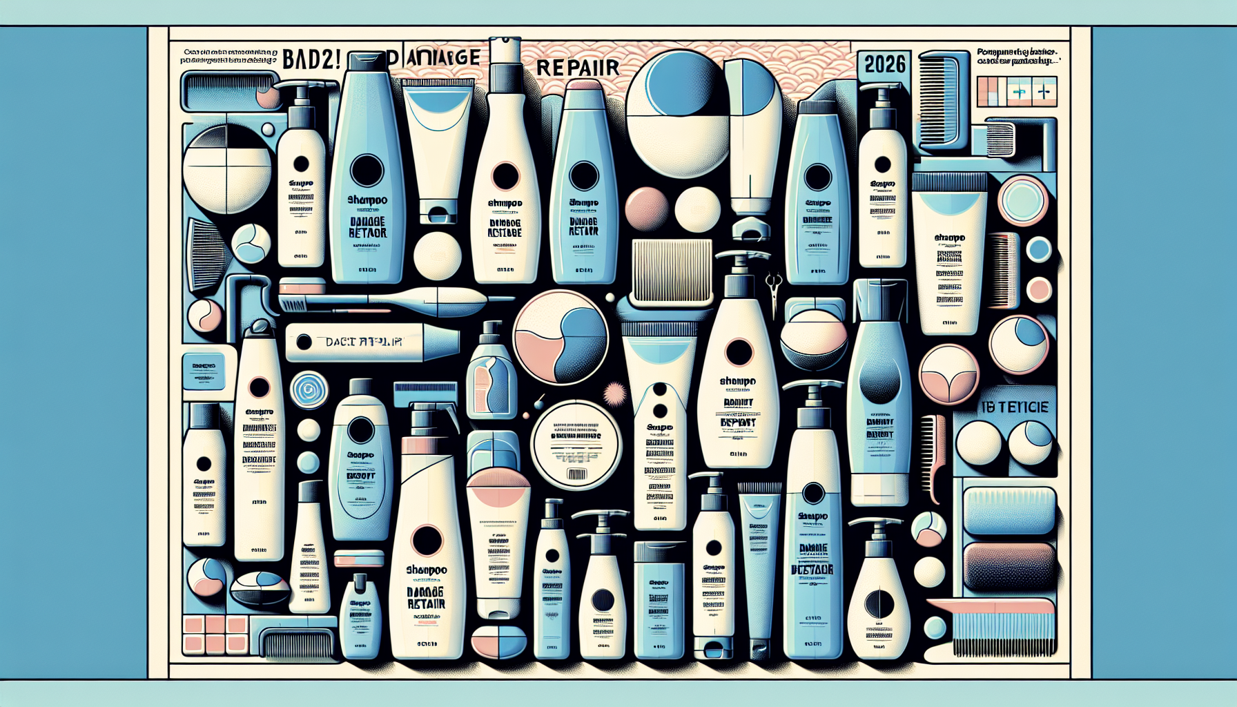 Collection of recommended damage repair shampoos for 2026