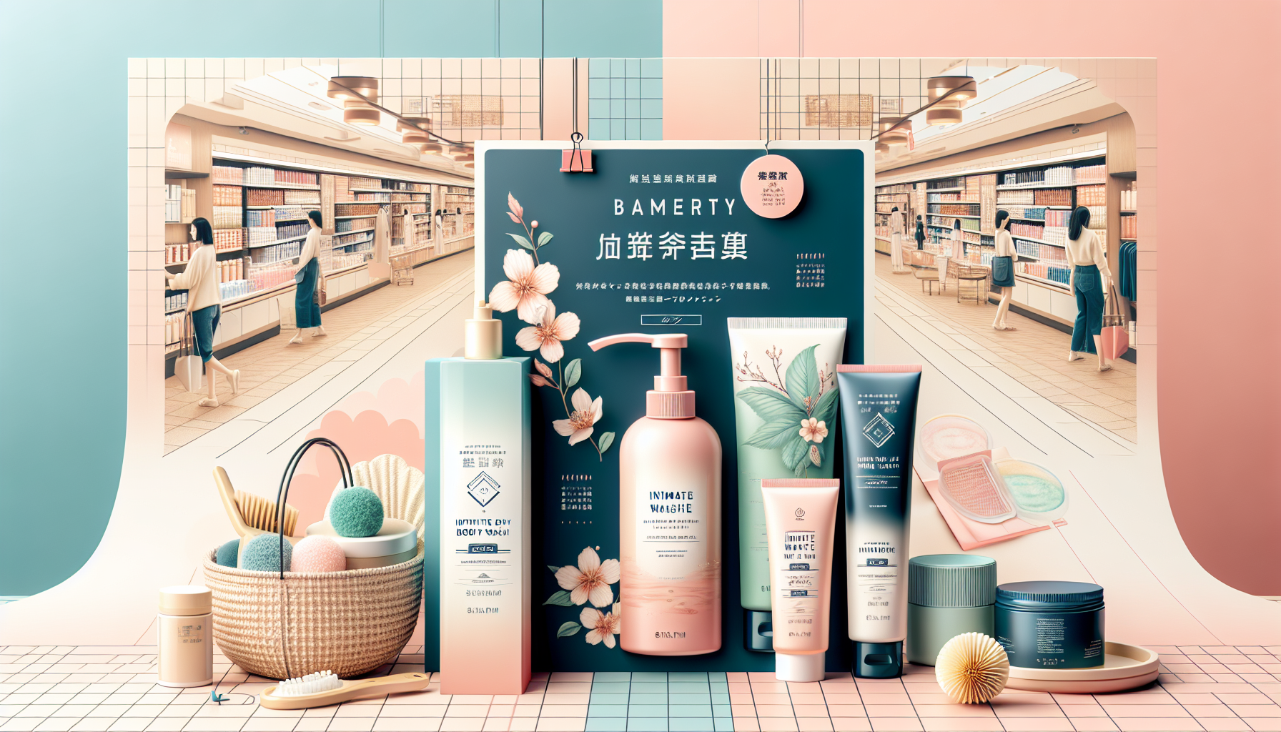 Collage of recommended intimate body wash products available at LCJ Mall.