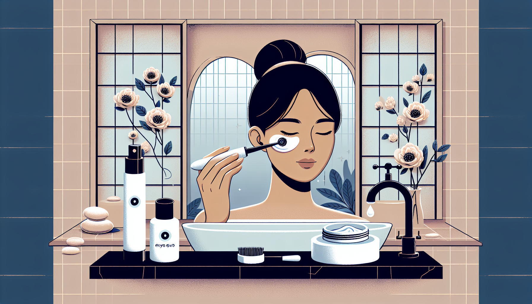 Step-by-step guide to using an eye beauty device