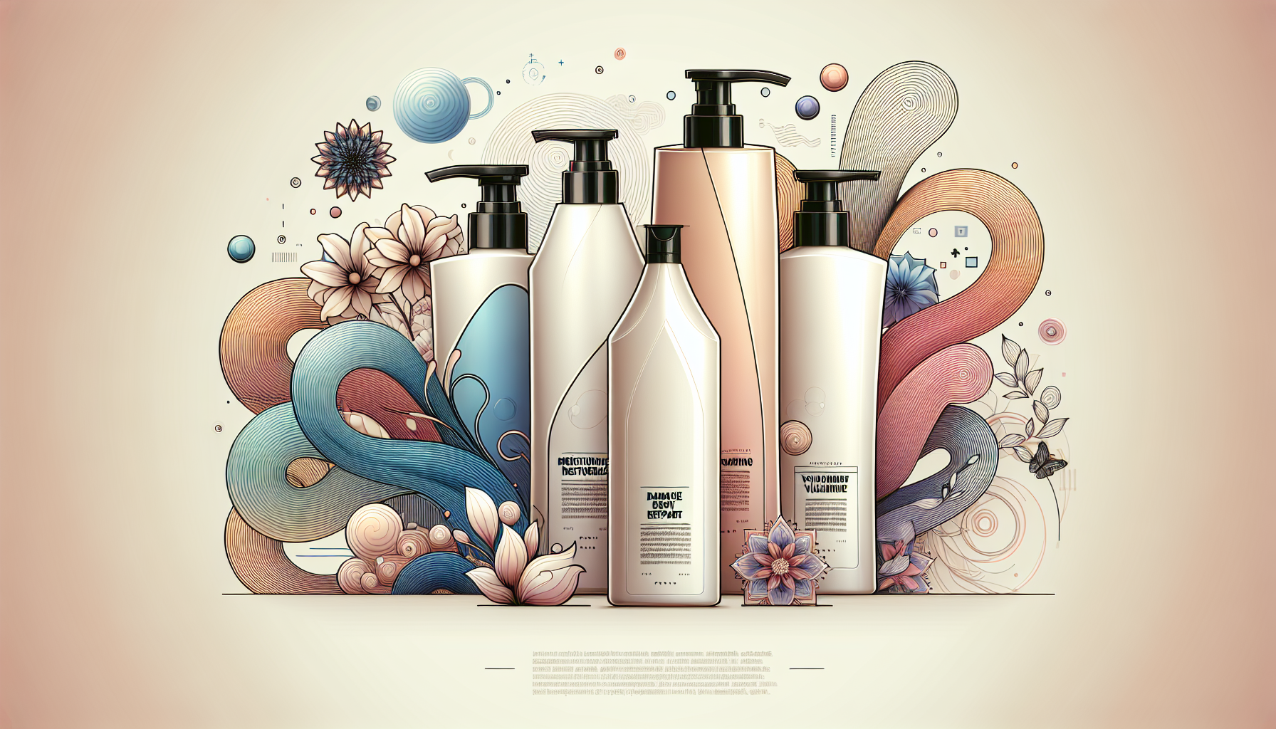 Collage of recommended shampoos for various hair types: moisturizing, damage repair, and volumizing.