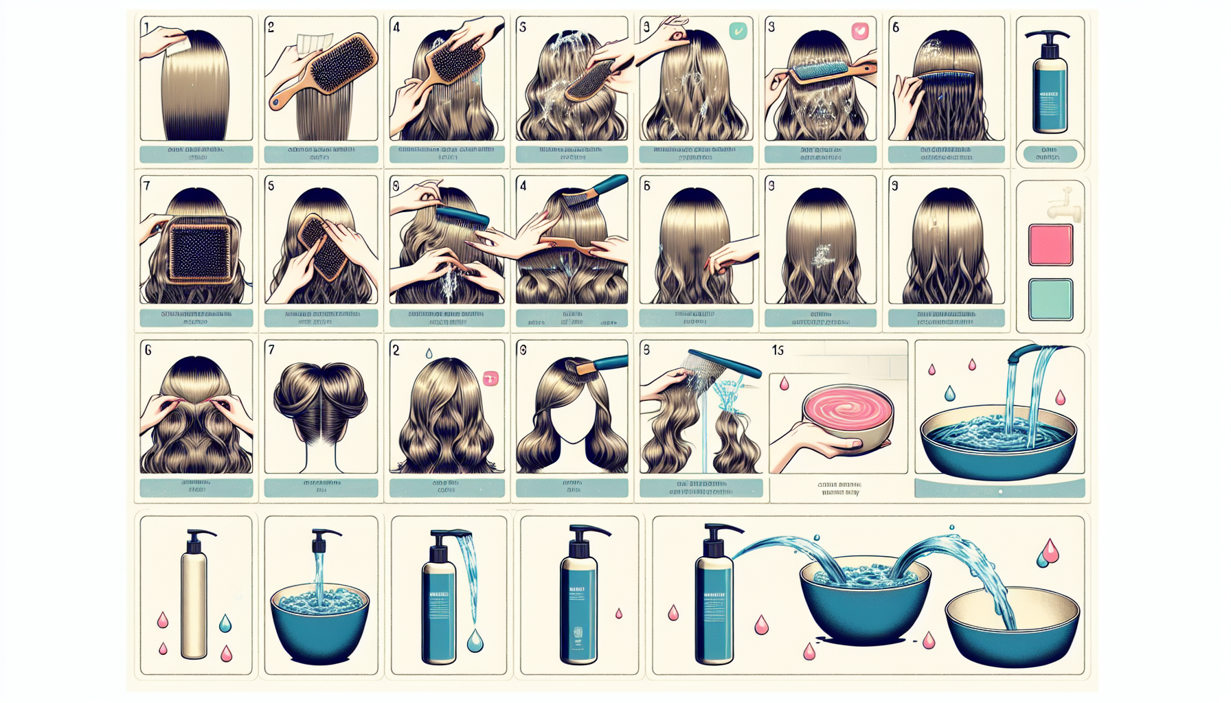 A step-by-step guide to effective hair care methods.