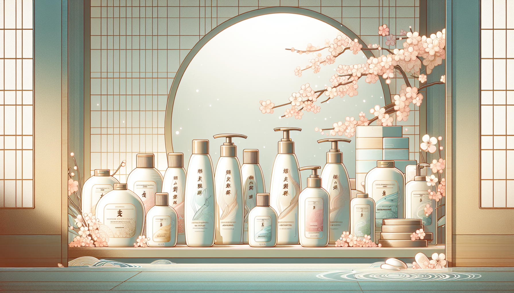A display of hair repair shampoos on a shelf.