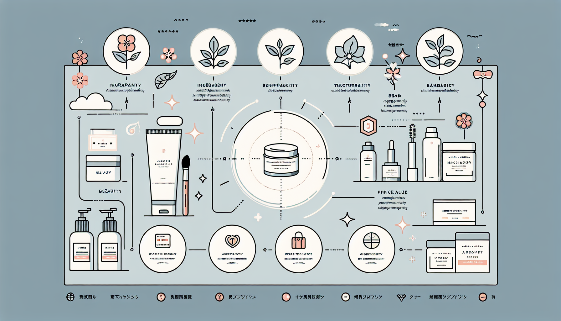 Infographic on tips for choosing effective skincare products.