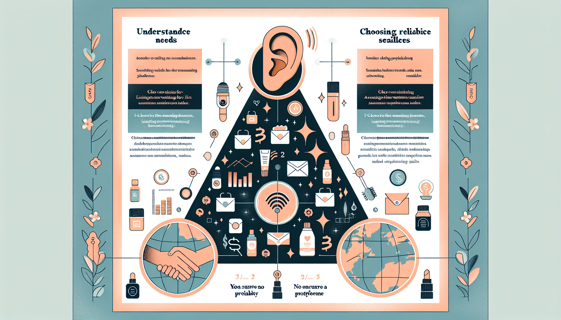 Infographic on selecting influencers for live sales with key points highlighted.