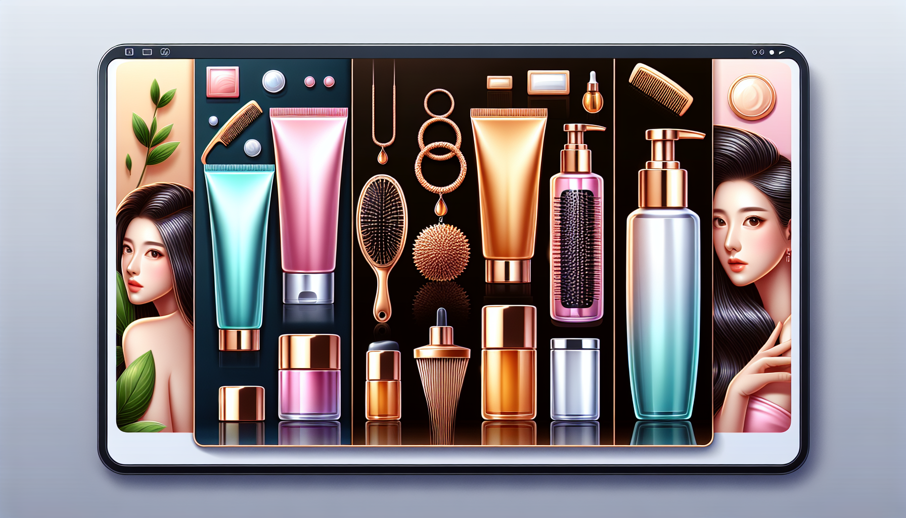 Product images of popular items available on LCJ MALL for safe overseas shopping.