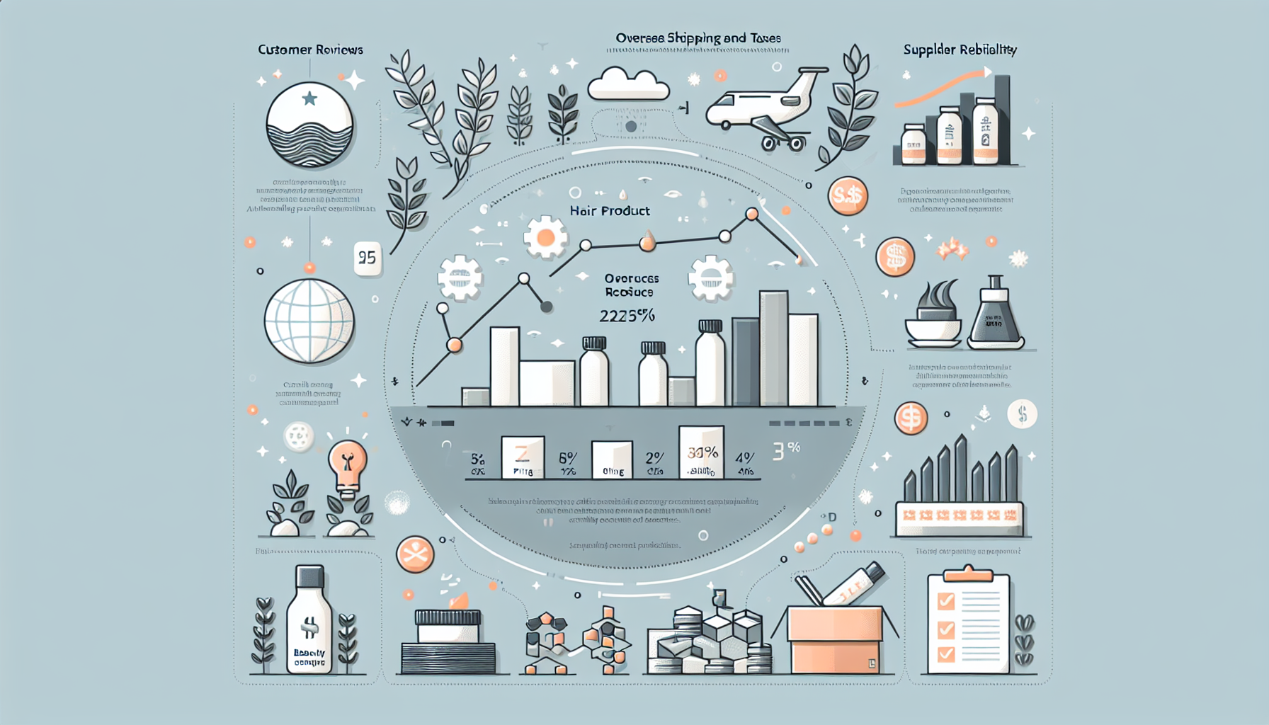 Infographic showing key points for comparing overseas product sourcing methods in 2026
