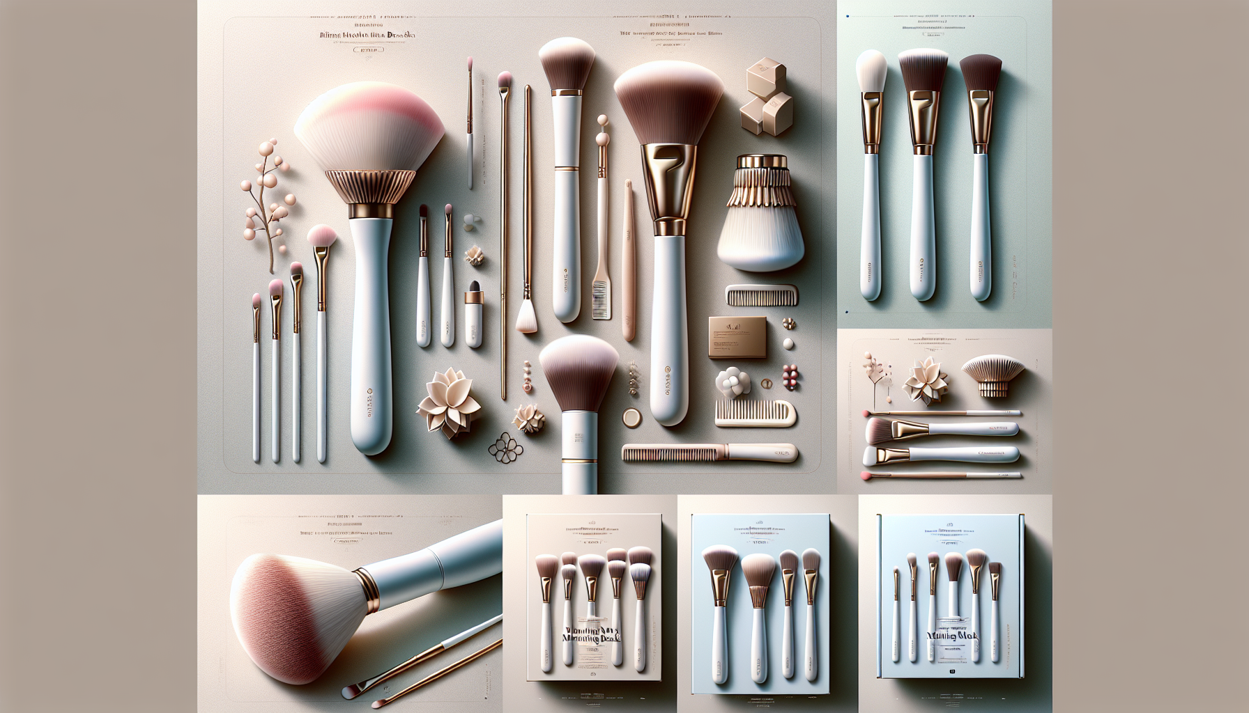 Collage of recommended KYOGOKU brushes, showcasing their designs and packaging.