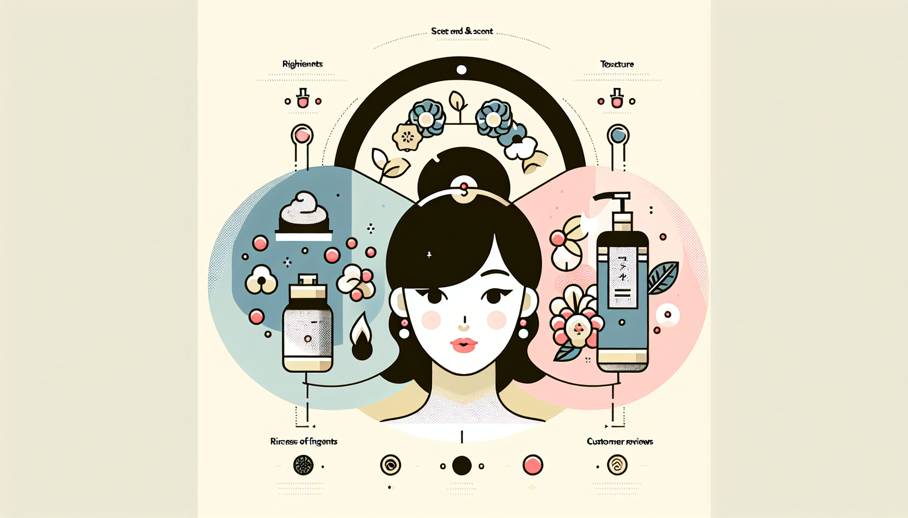 Infographic on choosing KYOGOKU hair care products highlighting three key selection points.