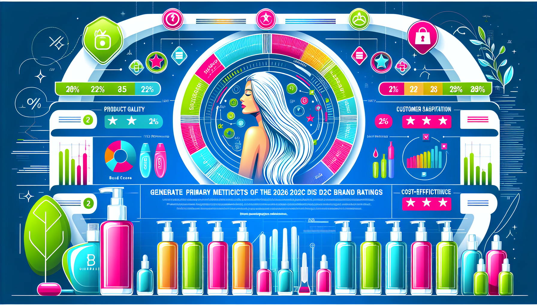 Infographic summarizing the key points of the 2026 D2C brand rankings.