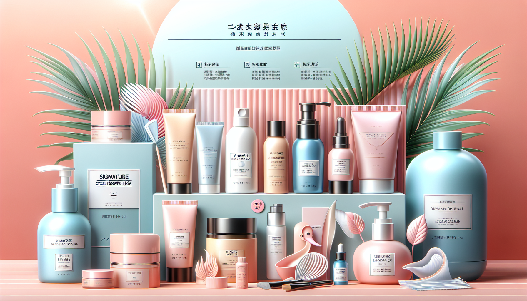 Recommended skincare products from LCJ MALL, featuring KYOGOKU signature morning mask and keratin hair mask cap.