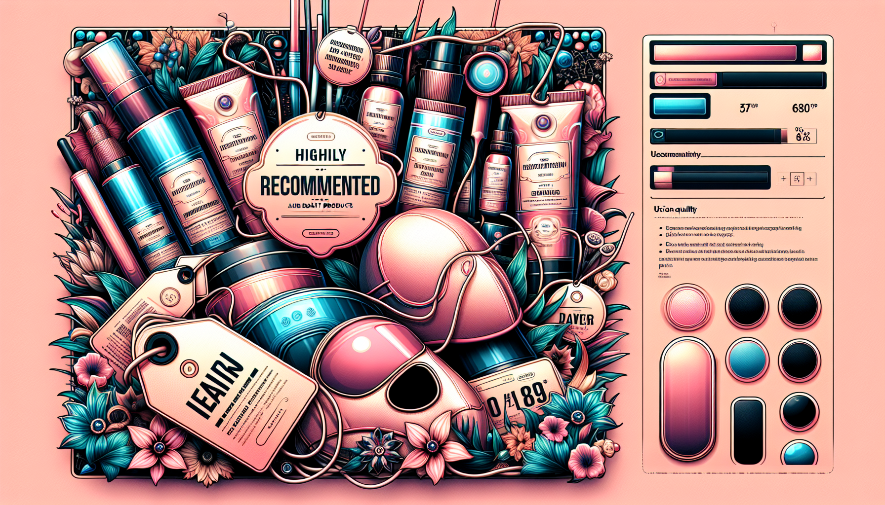 Collage of recommended beauty products from LCJ MALL.