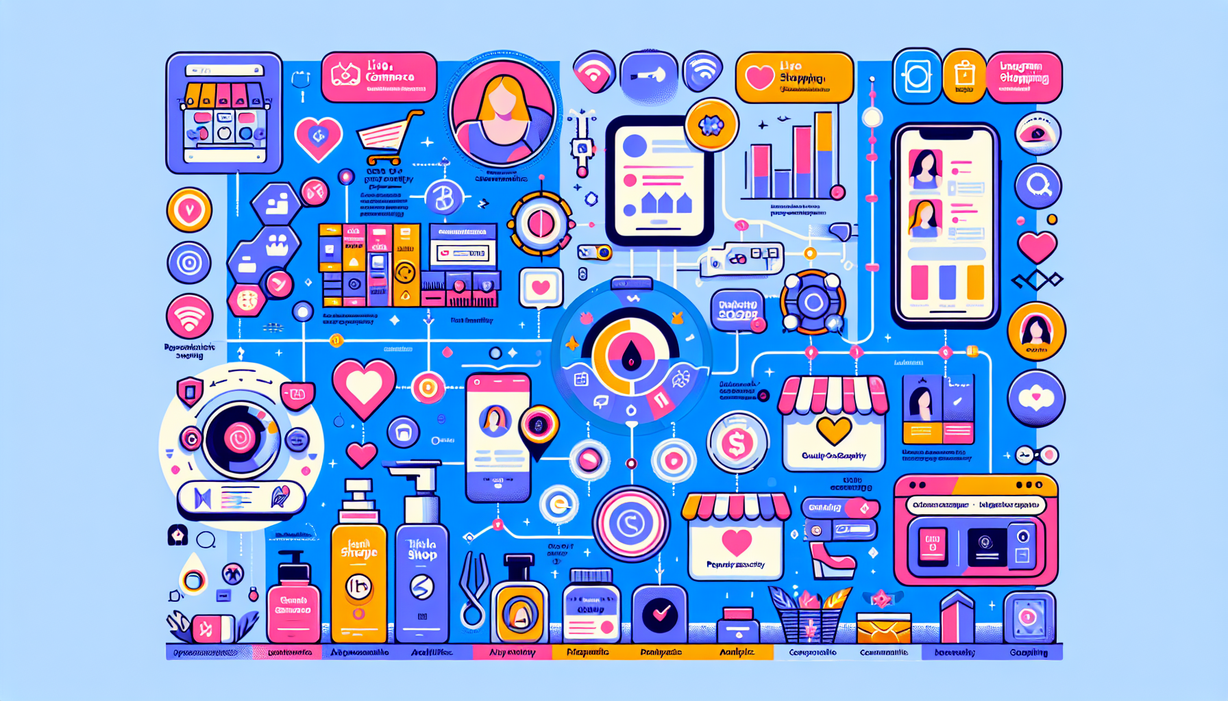 Comparison chart of live commerce platforms highlighting their features and functionalities.
