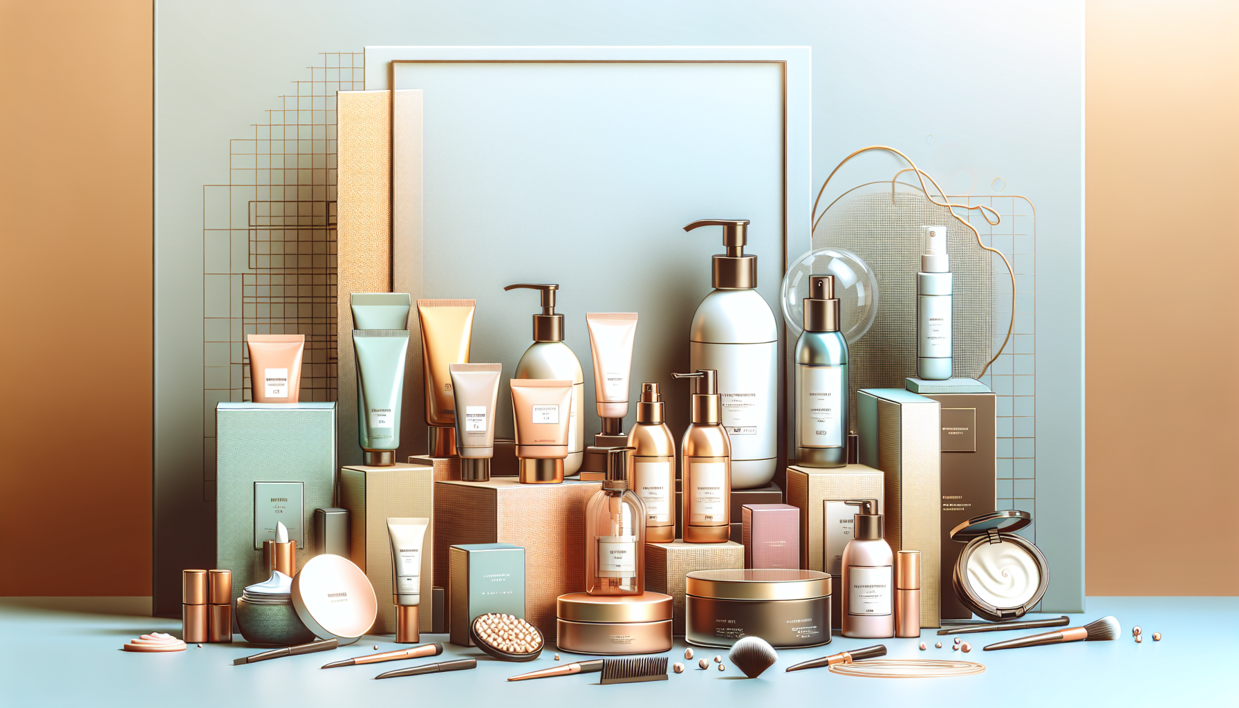 Display of popular cosmetic products from LCJ Mall.