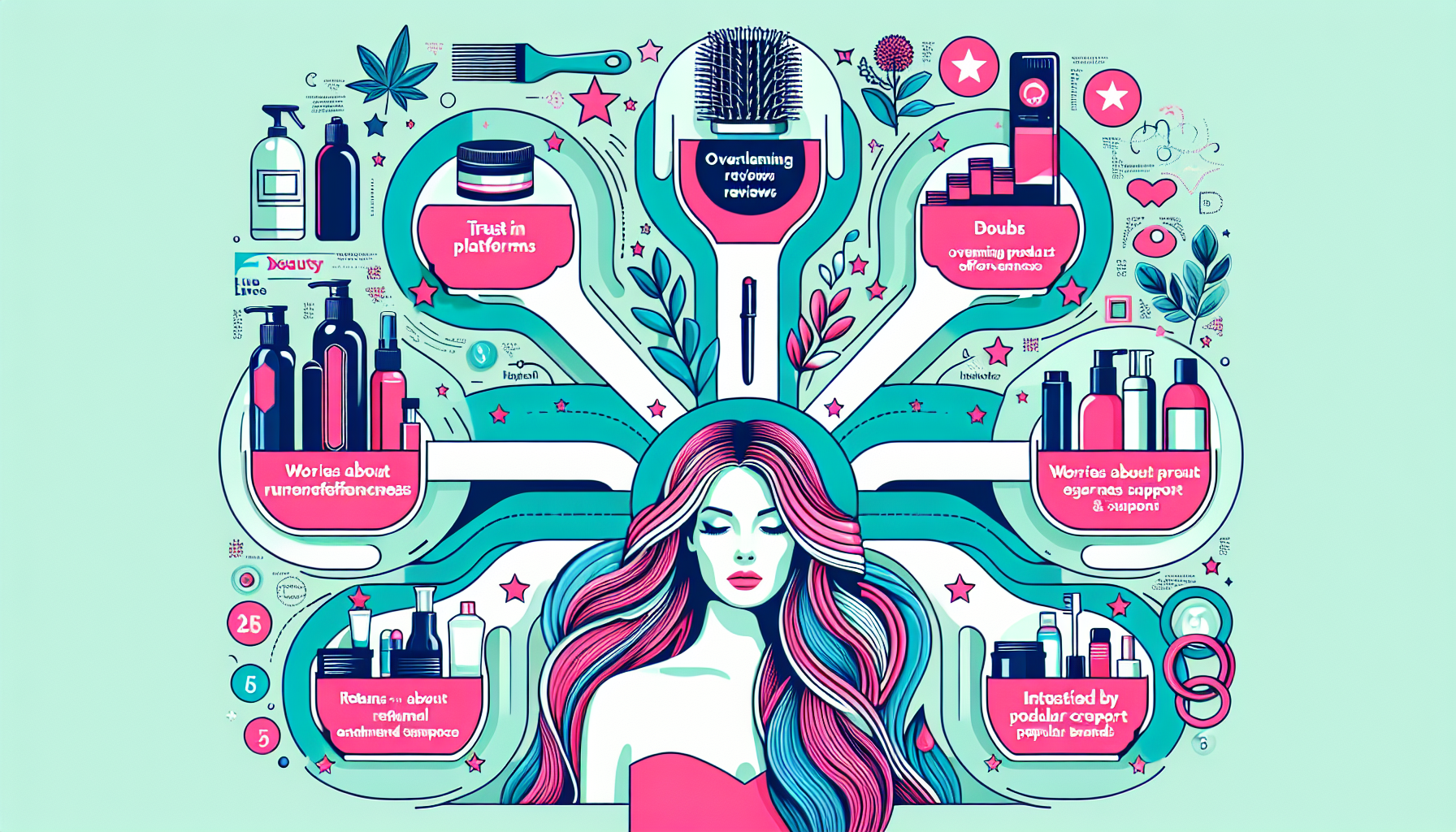 Infographic illustrating common concerns regarding live commerce.