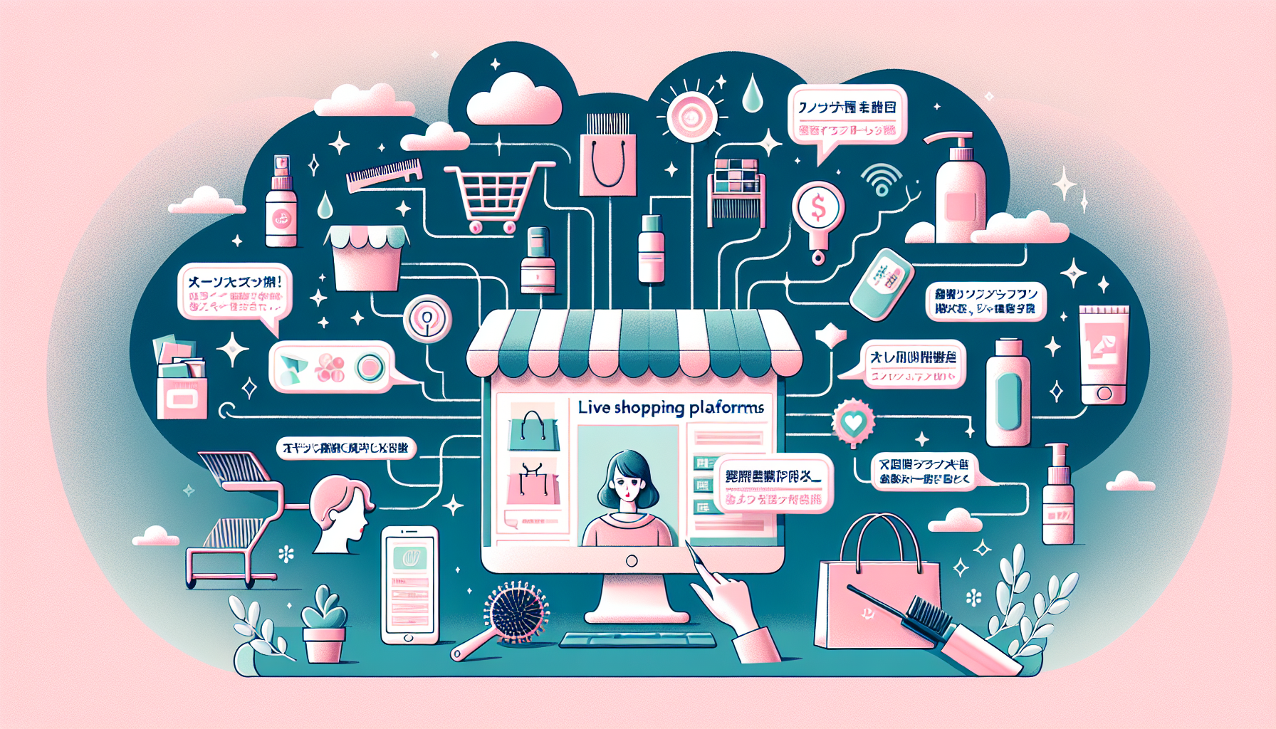 Common concerns in live shopping platforms such as quality, choices, and reliability.