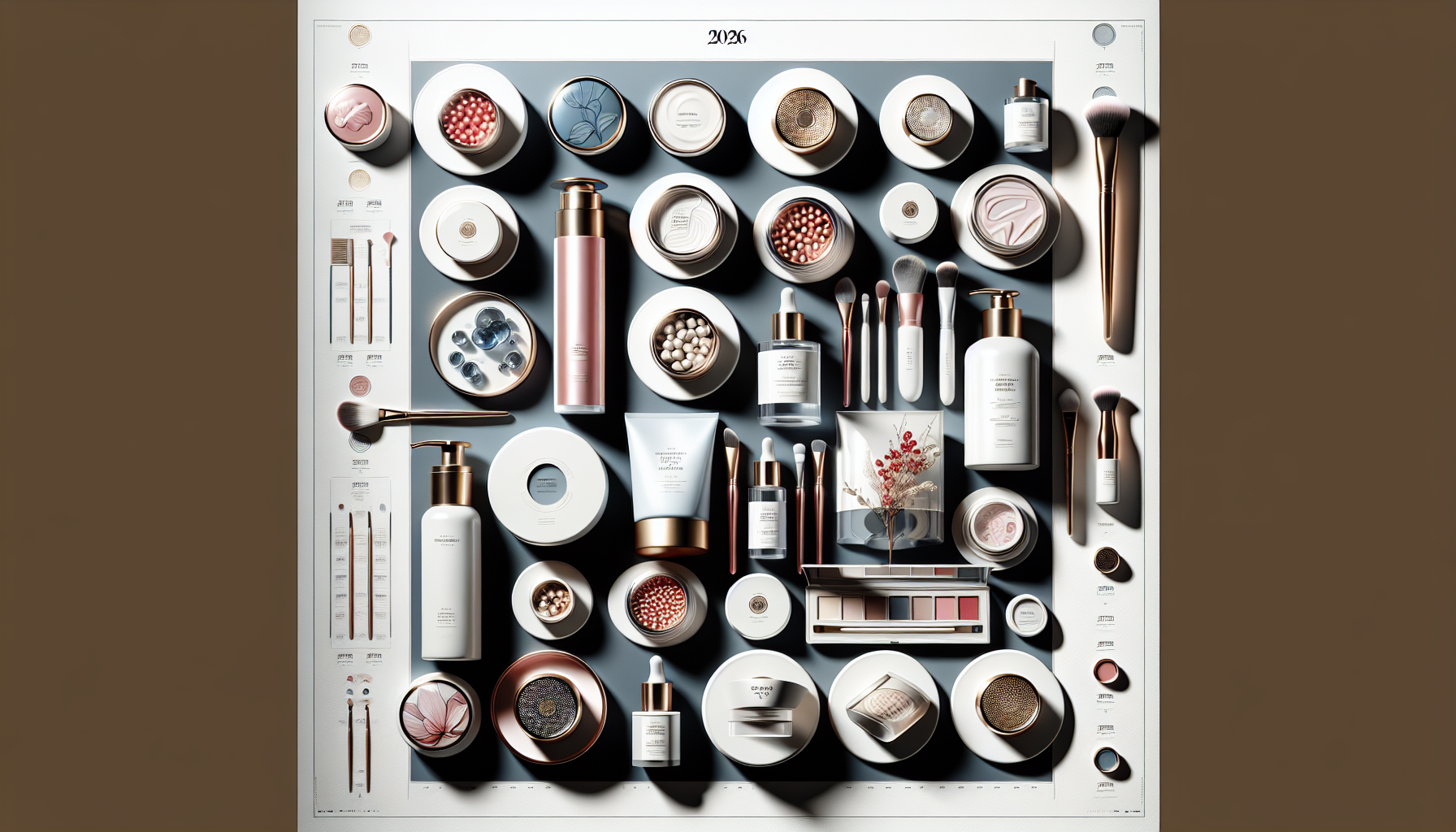 Collage showcasing highlighted cosmetic products for 2026 ranking.
