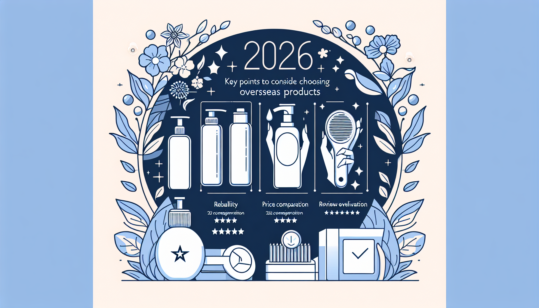 Key points for choosing overseas products: reliability, price, reviews.