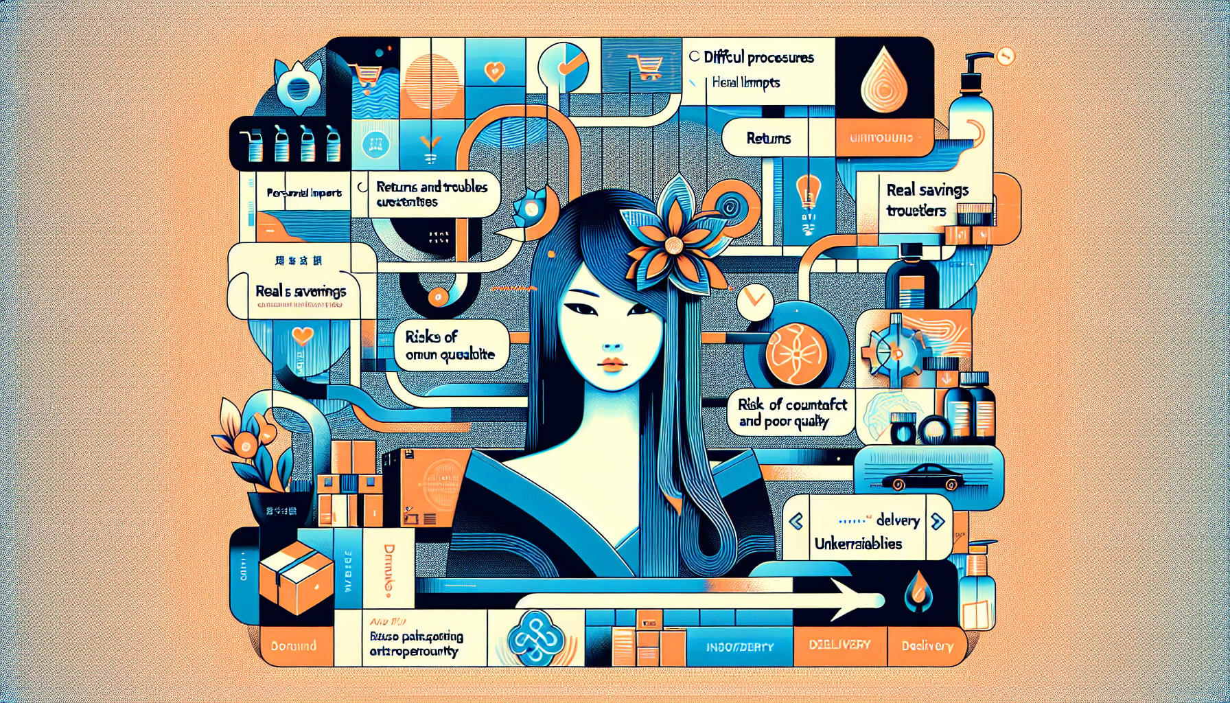 Common concerns regarding personal imports including difficult procedures and risks of counterfeit products.