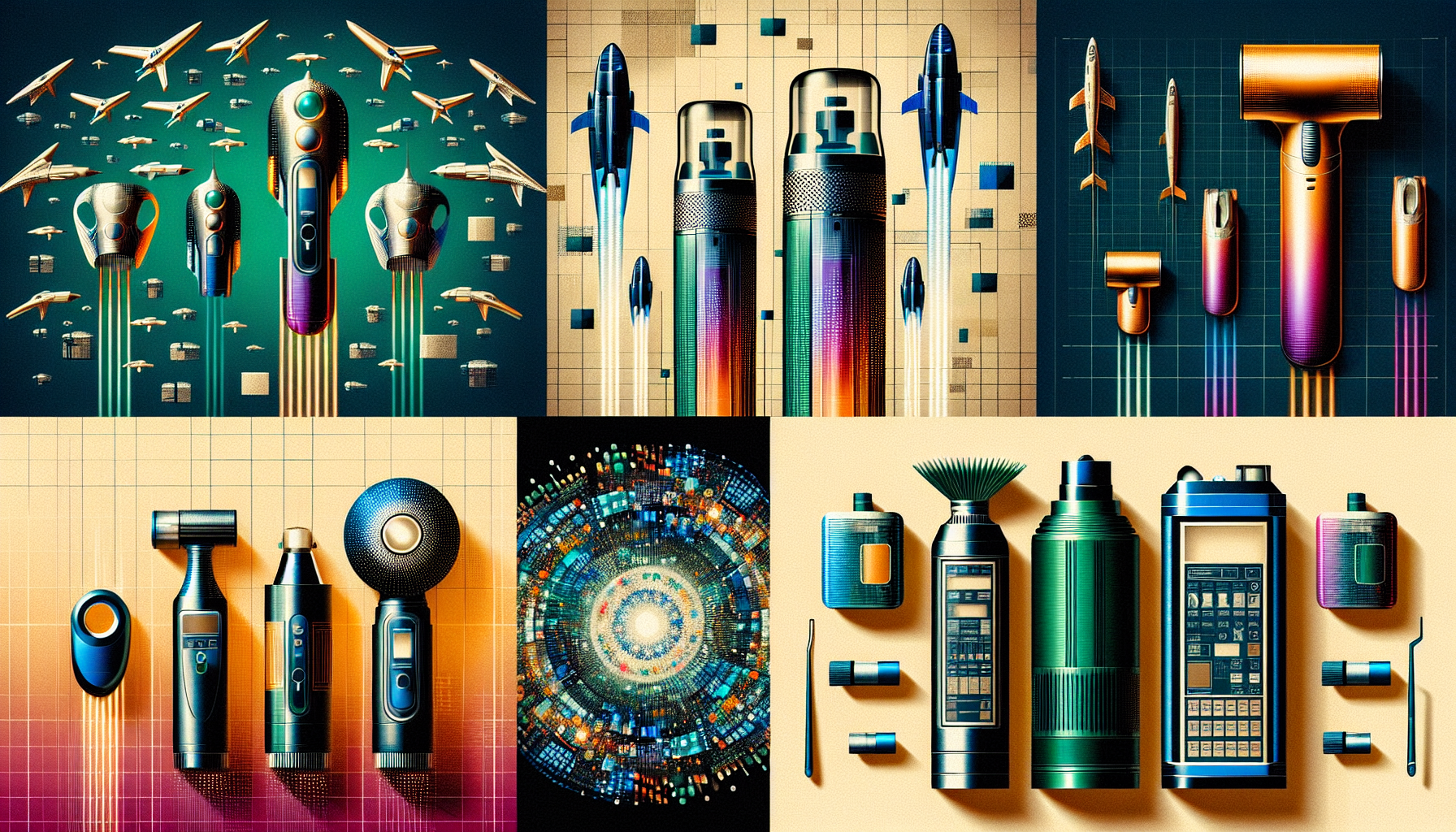 Collage of top 5 beauty devices for 2026, featuring unique designs and highlights of each product's features.