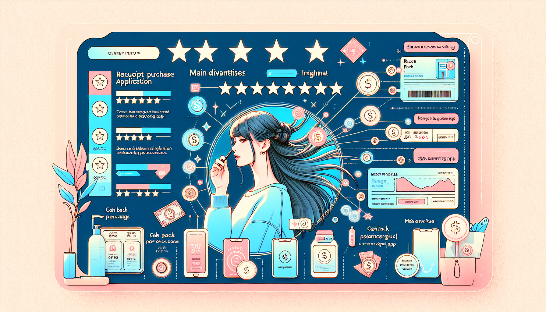 Infographic comparing top-rated receipt purchase apps for 2026.