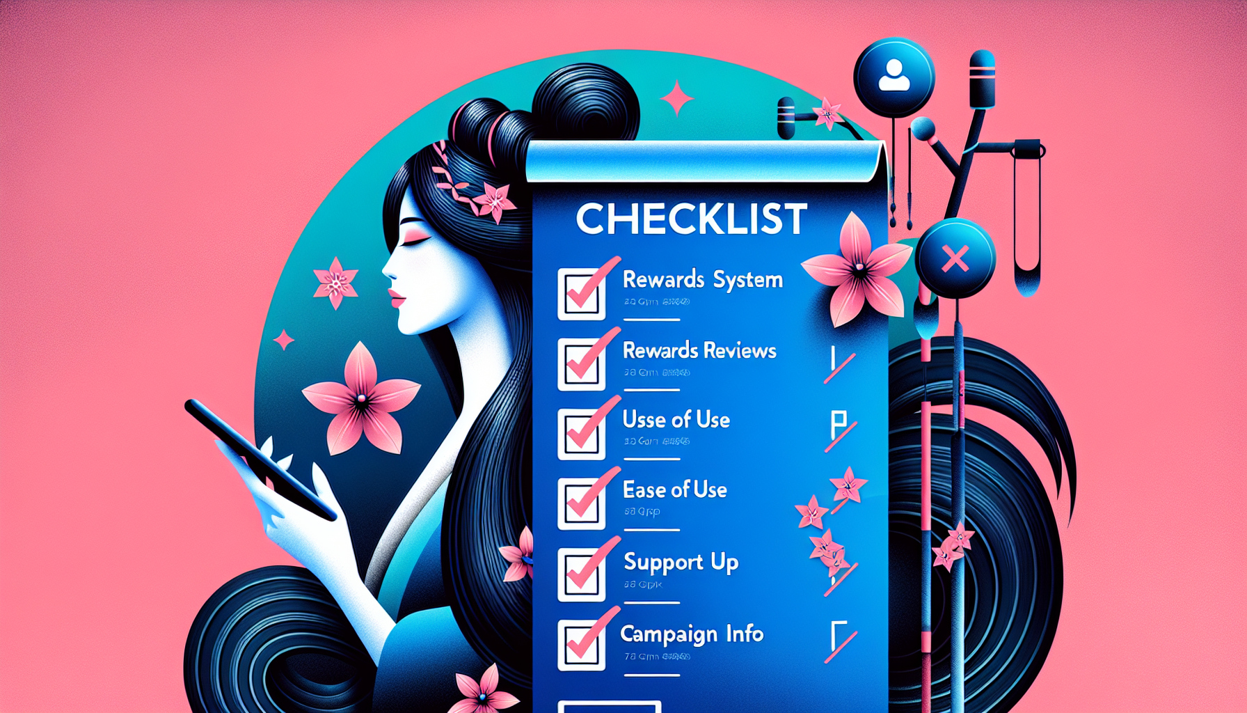 Checklist graphic for choosing the right receipt scanning app.