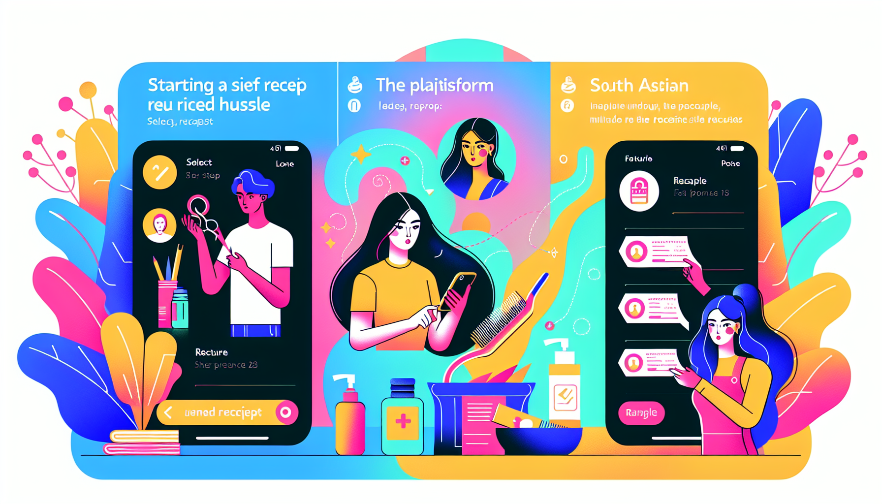 Infographic on safe steps to start a receipt side hustle.