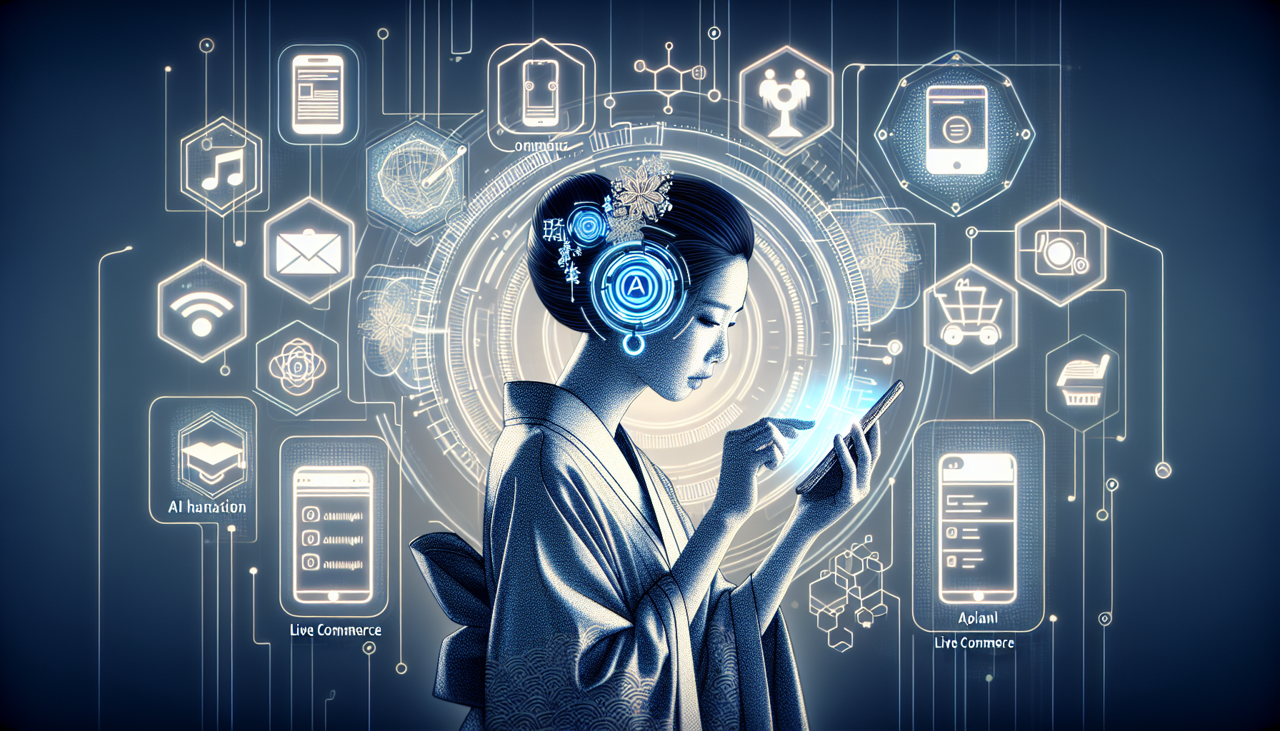 Futuristic AI-powered receipt scanning and live commerce in 2026